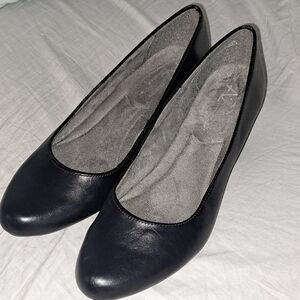 A2 Aerosoles Heelrest Redwood black comfort pumps size 10